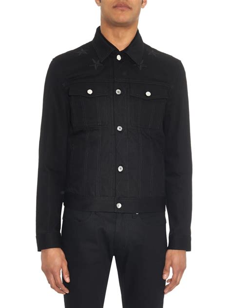 black Givenchy jean jacket men